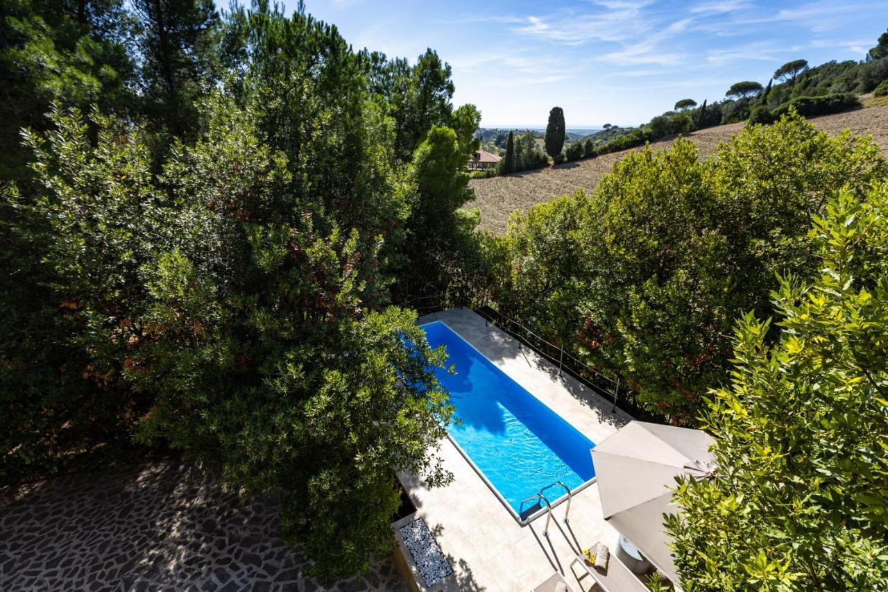 Villa Cesarina Amazing Villa With Private Pool In The Tuscan Hills Casale Marittimo Exterior foto